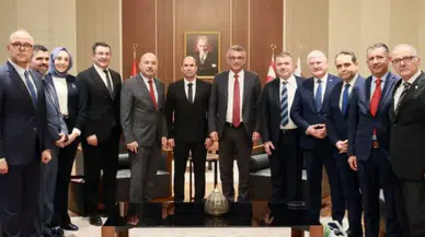 KKTC Cumhurbaşkanı Erhürman, TSB Temsilcilerini Kabul Etti