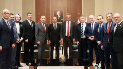 KKTC Cumhurbaşkanı Erhürman, TSB Temsilcilerini Kabul Etti